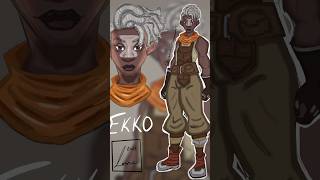 Ekko Fanart From Arcane arcane enemy [upl. by Keon]