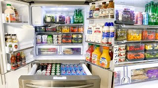 ULTIMATE REFRIGERATOR ORGANIZATION  Satisfying Clean and Fridge Restock Organizing on A Budget [upl. by Ahcropal]