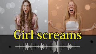 349 Girl screams  sound effect [upl. by Cawley]