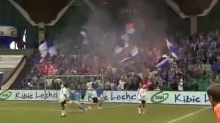 Lech Poznań fans supporting their Under 12s team against Spurs in 2010 [upl. by Esylle795]