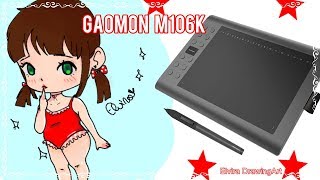 Unboxing e Recensione Tavoletta grafica GAOMON M106K speed drawingvoce [upl. by Nottage429]