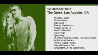 Morrissey  October 12 1997  Los Angeles CA USA Full Concert LIVE [upl. by Leahcimaj]