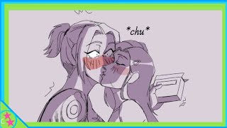 Marcy Comes Up With A Smart Trick To Kiss Sasha  Amphibia Comic Dub [upl. by Eta]