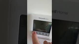 How to lock and unlock the Honeywell T4 pro thermostat [upl. by Phillane]