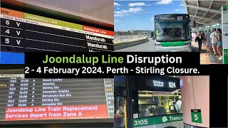 Joondalup Line Disruption  2 to 4 February 2024 [upl. by Kieryt]