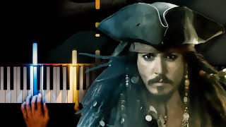 Pirates of the Caribbean Hoist the Colours Piano tutorial  PVisualiano [upl. by Xeno]