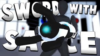 NINJA FINDS PORTAL GUN  Workshop Levels  Sword With Sauce Alpha Gameplay [upl. by Hyacinthie97]