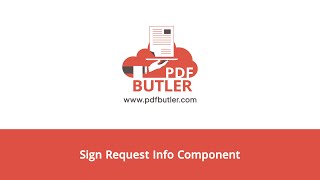 Sign Request Info Component [upl. by Sheets]