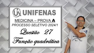 QUESTÃO 27 VESTIBULAR DE MEDICINA DA UNIFENAS 2024 [upl. by Romanas]