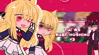 Diabolik lovers react to Yui as Ruby HoshinoOshi no koRead warning [upl. by Ramin]