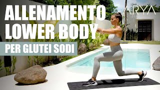 10 min LOWER BODY WORKOUT per GLUTEI ALTI E SODI in poco tempo [upl. by Wyck276]