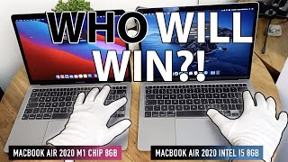 M1 MacBook Air vs Intel MacBook Air 2020 ULTIMATE Winner [upl. by Townsend]