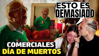 🇪🇸 REACCIÓN a COMERCIALES de DÍA de MUERTOS por PRIMERA VEZ 😭🇲🇽 acabamos llorando [upl. by Ayt]