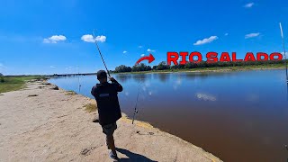 ESTE lugar es una LOCURA linda PESCA al COSTADO de la RUTA 2 [upl. by Trevah94]