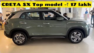 New model Creta 2024💥Hyundai Creta SX Top Model 17 lakh New featuresColours Detailed Review [upl. by Rossuck]