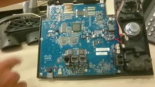 Cisco 7945 disassemble and screen removal [upl. by Eckel]