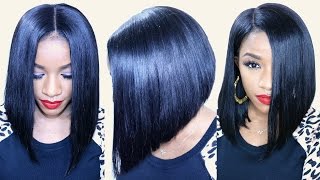 How to Cut a Flawless BOB ft BestLaceWigs Hair Extensions [upl. by Yedorb]