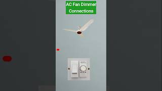 Fan Dimmer Connection  Fan Dimmer Circuit Diagram [upl. by Bazar]