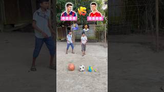 2 best footballer challenge ⁉️🤯shorts trending football ronaldo messi [upl. by Ardnaik692]