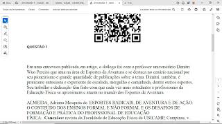 b O que o professor entrevistado pontua sobre as características e objetivos de disciplinas voltad [upl. by Odysseus]