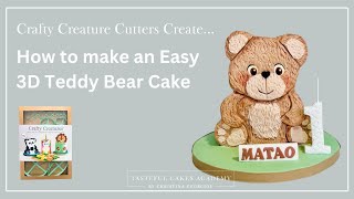 How To Make A Teddy Bear Cake  Beginner Cake Decorating [upl. by Boylston]