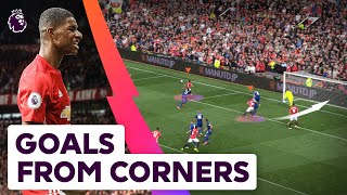 The Best Corner Goals  FT Marcus Rashford Trossard and MORE [upl. by Munsey]