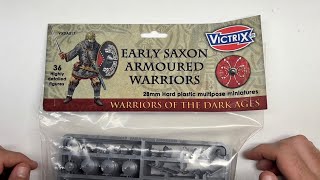 Let’s Look at Victrix Early Saxon Armoured Warriors  Plastic Miniature Review [upl. by Taggart857]