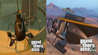 GTA IV amp GTA V Helicopter Crashes amp Bailouts Compilation 1080p [upl. by Mikey]