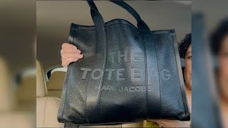 What’s in my bag Marc Jacob’s Large Leather Tote [upl. by Nylyak]