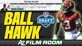 Lions CB Terrion Arnold 2024 NFL Draft Scouting Report [upl. by Notgnirrac]