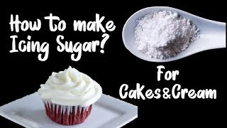 ICING SUGAR  Homemade Confectioners sugar  2 ingredient  ஐசிங் சுகர் செய்வது எப்படி [upl. by Saffian481]