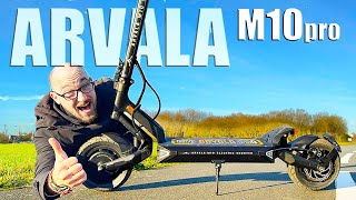 une superbe trottinette electrique puissante et polyvalente  Arvala M10 pro arvalascooter3950 [upl. by Nelyaw]