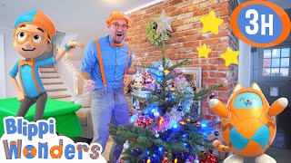 Decorate a Christmas Tree with Blippi  Blippi amp Blippi Wonders Videos for Kids [upl. by Arriek]