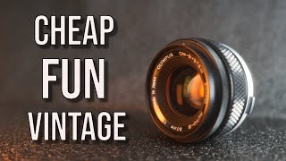 Olympus Zuiko autos 50mm f18 vintage lens [upl. by Mateya]