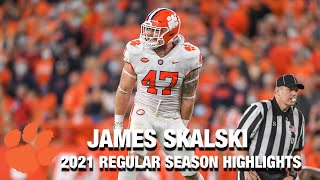 James Skalski 2021 Regular Season Highlights  Clemson LB [upl. by Convery946]