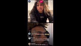 Bri Chief invites Davine Jay to talk about their breakup  IG LIVE 71524 [upl. by Ebsen940]