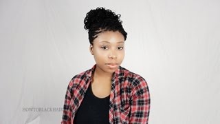 3 Micro Braid Hairstyles For African American Hair Zillion Braids Updos Tutorial Part 7 [upl. by Alfonse]