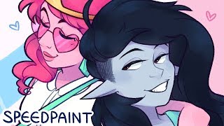 Bubbline  Adventure Time Finale SPEEDPAINT [upl. by Moyna]