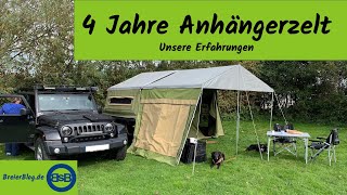 4 Jahre Zeltanhänger unsere Erfahrung [upl. by Anelah]