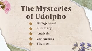 The Mysteries of Udolpho Novel Full Analysis Summary Themes Characters [upl. by Attennek]