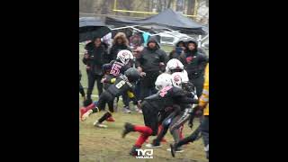 Frankford Chargers 8U Shavaha Gates with the STIFF ARM 🔥 football espn top10 stiffarm sports [upl. by Merrielle]