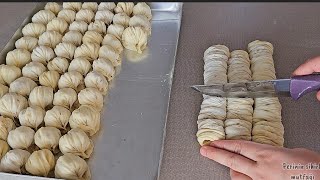 BU TATLININ YAPIMINA HERKES HAYRAN KALDI ❗️CEVİZ BAKLAVA💯 YİYENLER TARİF İSTEDİ EL AÇMASI BAKLAVA [upl. by Bonnette]