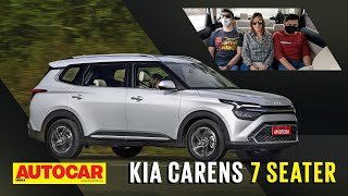 2022 Kia Carens 7 seater and manuals driven  First Drive Review  Autocar India [upl. by Scheers261]