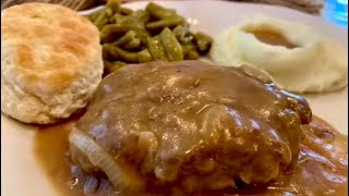 Hamburger Steak wonion gravy [upl. by Carnahan218]