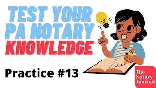 Pennsylvania Notary Test Practice Questions 13 [upl. by Whitcher]