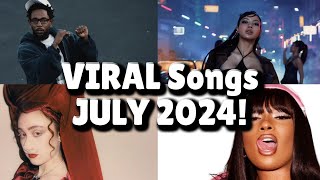 Top 40 Songs that are buzzing right now on social media  2024 JULY [upl. by Urina]