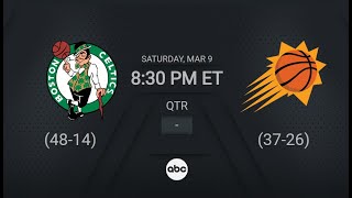 Boston Celtics vs Phoenix Suns  NBA on ABC Live Scoreboard [upl. by Ecnerol489]