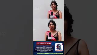 Miss Model Anusha  Show Ambassador of Anish Creations  Press Meet  Model speech [upl. by Zondra]