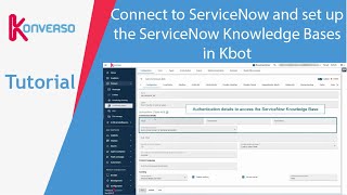 Connect to ServiceNow and configure the default ServiceNow Knowledge Bases in Kbot EN [upl. by Etz]