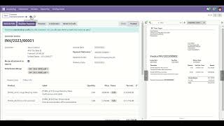 Invoice Merge PDF Attachment Odoo [upl. by Llehcor849]